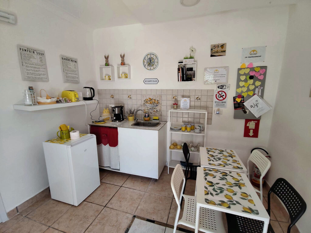 Dettaglio dell’area breakfast