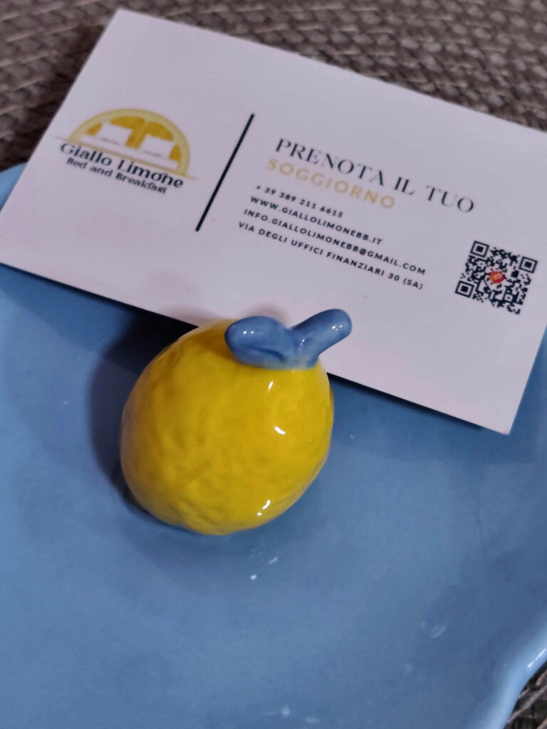 Dettaglio dell’accoglienza Giallo Limone
